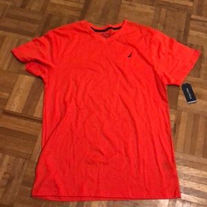 Orange Nautica V-Neck T-Shirt